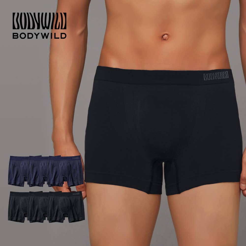 ネット限定お得福袋【3D-Boxer】ボクサーパンツ（前とじ）同色3枚セット